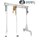 Height Adjustable Light Weight Duty Aluminum Portable Mobile Mini Indoor Small Gantry Crane Price